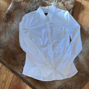 American Eagle White Button Up.